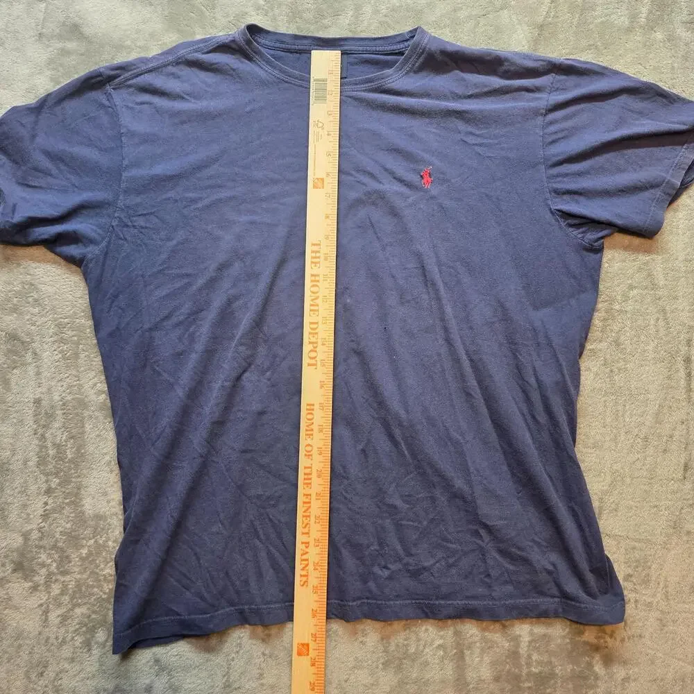 Polo By Ralph Lauren Shirt Mens L Blue Crew Neck Short Sleeve Pony Tee T-Shirt